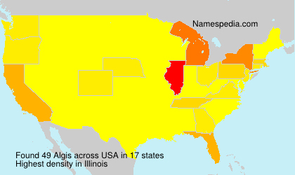 Surname Algis in USA Surname Algis in USA