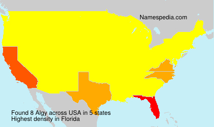 Surname Algy in USA Surname Algy in USA
