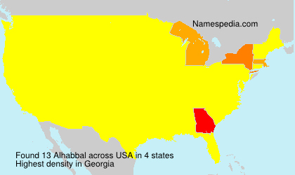 Surname Alhabbal in USA Surname Alhabbal in USA
