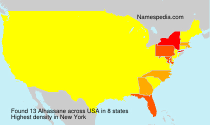 Surname Alhassane in USA Surname Alhassane in USA