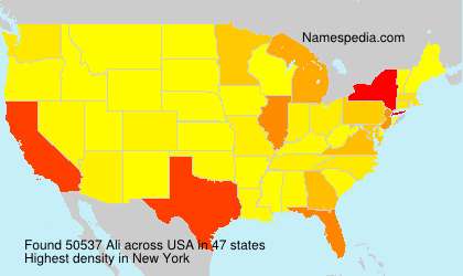 Surname Ali in USA