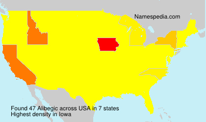 Surname Alibegic in USA Surname Alibegic in USA