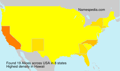 Surname Alices in USA Surname Alices in USA
