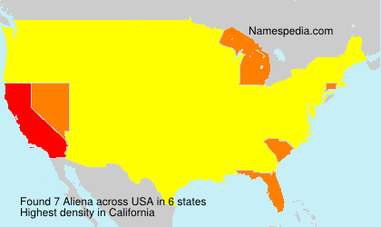 Surname Aliena in USA Surname Aliena in USA