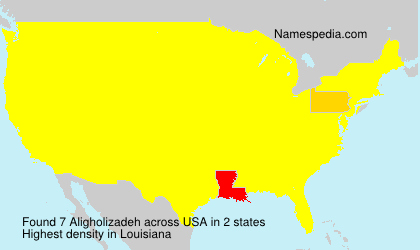 Surname Aligholizadeh in USA Surname Aligholizadeh in USA