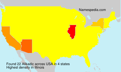 Surname Alikadic in USA Surname Alikadic in USA