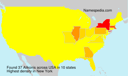 Surname Alikonis in USA Surname Alikonis in USA