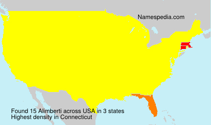 Surname Alimberti in USA Surname Alimberti in USA