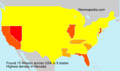 Surname Alisson in USA Surname Alisson in USA
