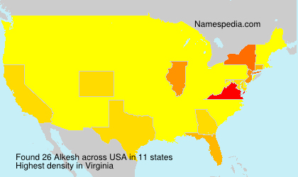 Surname Alkesh in USA Surname Alkesh in USA