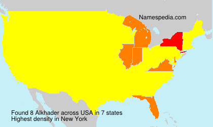 Surname Alkhader in USA Surname Alkhader in USA