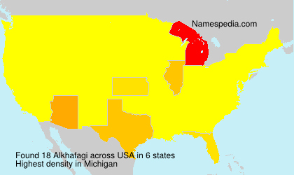 Surname Alkhafagi in USA Surname Alkhafagi in USA