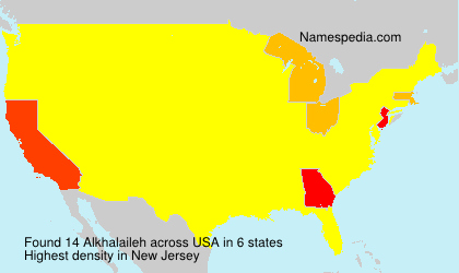 Surname Alkhalaileh in USA Surname Alkhalaileh in USA