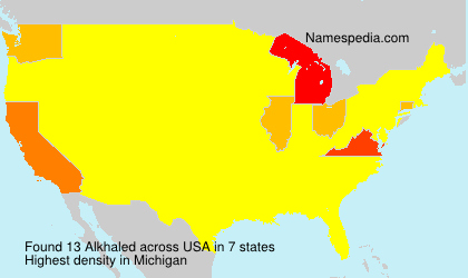 Surname Alkhaled in USA Surname Alkhaled in USA