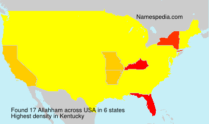 Surname Allahham in USA Surname Allahham in USA