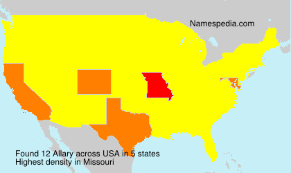 Surname Allary in USA Surname Allary in USA