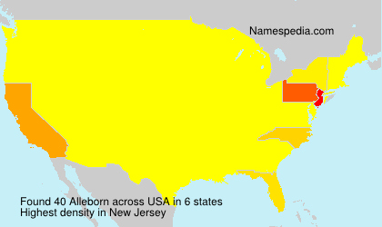 Surname Alleborn in USA Surname Alleborn in USA