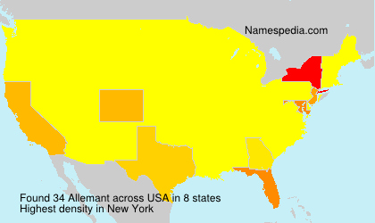 Surname Allemant in USA Surname Allemant in USA