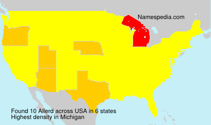 Surname Allerd in USA Surname Allerd in USA