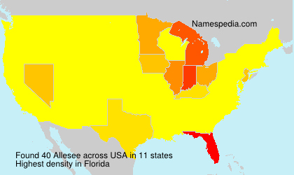 Surname Allesee in USA Surname Allesee in USA