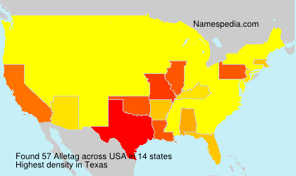 Surname Alletag in USA Surname Alletag in USA