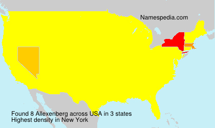 Surname Allexenberg in USA Surname Allexenberg in USA