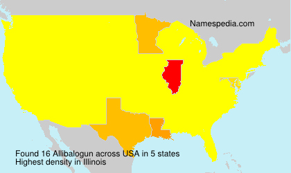 Surname Allibalogun in USA Surname Allibalogun in USA