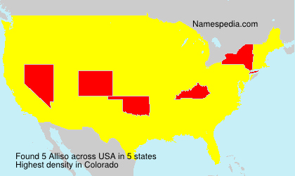 Surname Alliso in USA Surname Alliso in USA