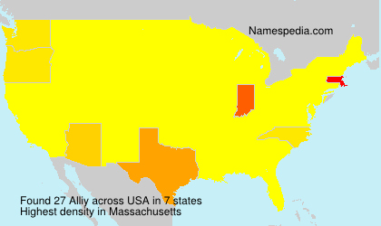 Surname Alliy in USA Surname Alliy in USA