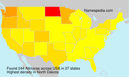 Surname Allmaras in USA Surname Allmaras in USA