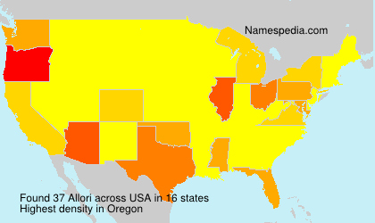 Surname Allori in USA Surname Allori in USA