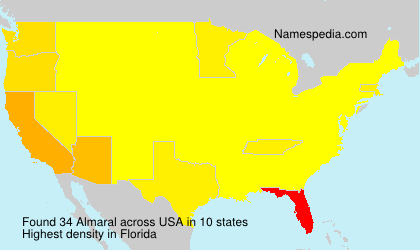 Surname Almaral in USA