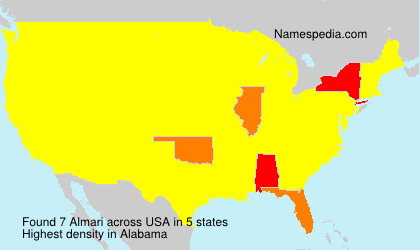 Surname Almari in USA Surname Almari in USA