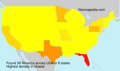 Surname Almarza in USA Surname Almarza in USA