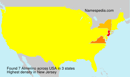 Surname Almerino in USA