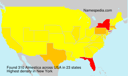 Surname Almestica in USA Surname Almestica in USA