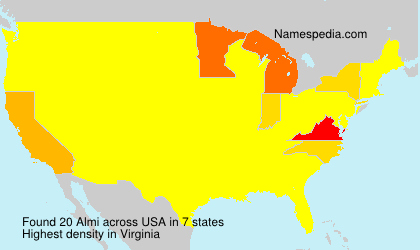 Surname Almi in USA Surname Almi in USA