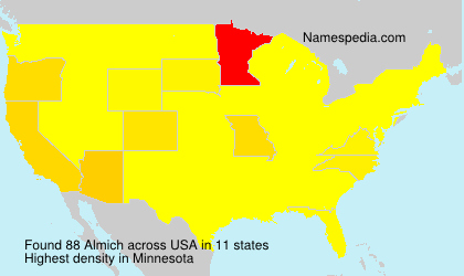 Surname Almich in USA Surname Almich in USA