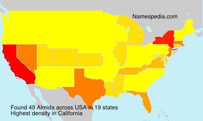 Surname Almida in USA Surname Almida in USA