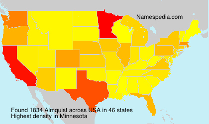 Surname Almquist in USA Surname Almquist in USA