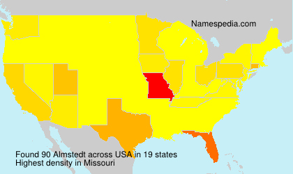 Surname Almstedt in USA Surname Almstedt in USA