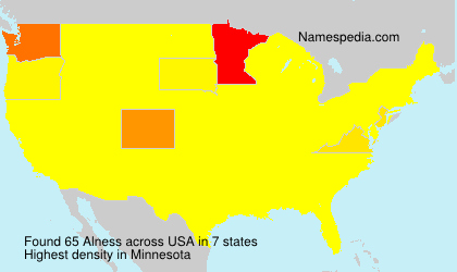 Surname Alness in USA Surname Alness in USA