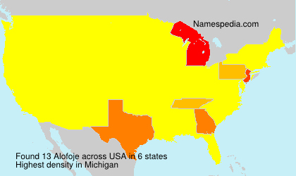 Surname Alofoje in USA Surname Alofoje in USA