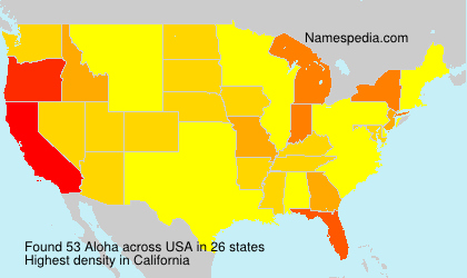 Surname Aloha in USA Surname Aloha in USA