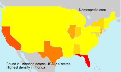 Surname Alonson in USA Surname Alonson in USA