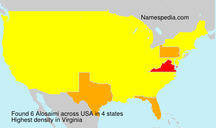 Surname Alosaimi in USA Surname Alosaimi in USA