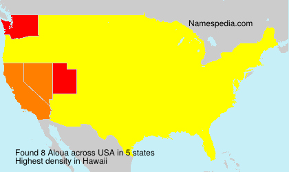 Surname Aloua in USA Surname Aloua in USA
