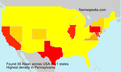 Surname Alpan in USA Surname Alpan in USA