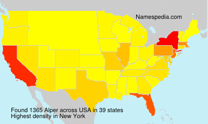Surname Alper in USA Surname Alper in USA
