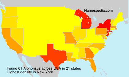 Surname Alphonsus in USA Surname Alphonsus in USA